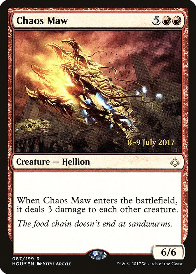 Chaos Maw [Hour of Devastation Prerelease Promos] | Jomio and Rueliete's Cards and Comics