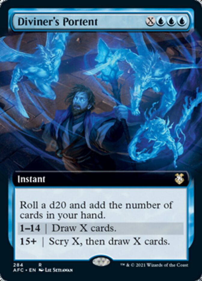 Diviner's Portent (Extended Art) [Dungeons & Dragons: Adventures in the Forgotten Realms Commander] | Jomio and Rueliete's Cards and Comics