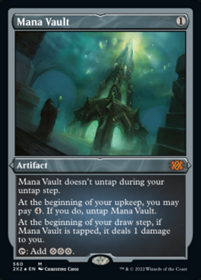Mana Vault (Foil Etched) [Double Masters 2022] | Jomio and Rueliete's Cards and Comics