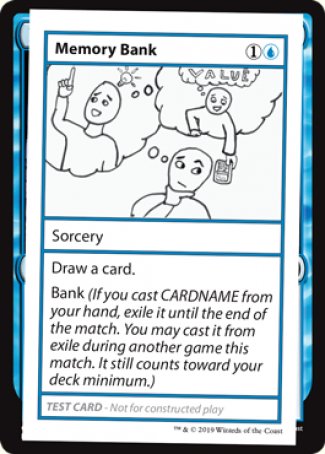 Memory Bank (2021 Edition) [Mystery Booster Playtest Cards] | Jomio and Rueliete's Cards and Comics