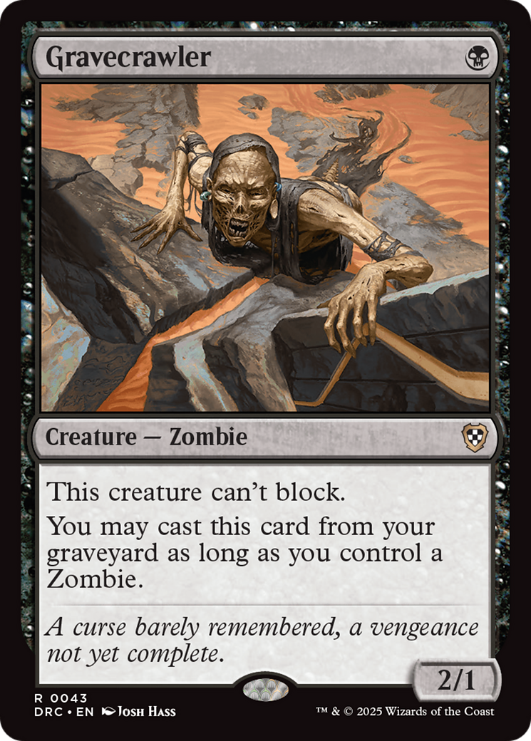 Gravecrawler [Aetherdrift Commander] | Jomio and Rueliete's Cards and Comics
