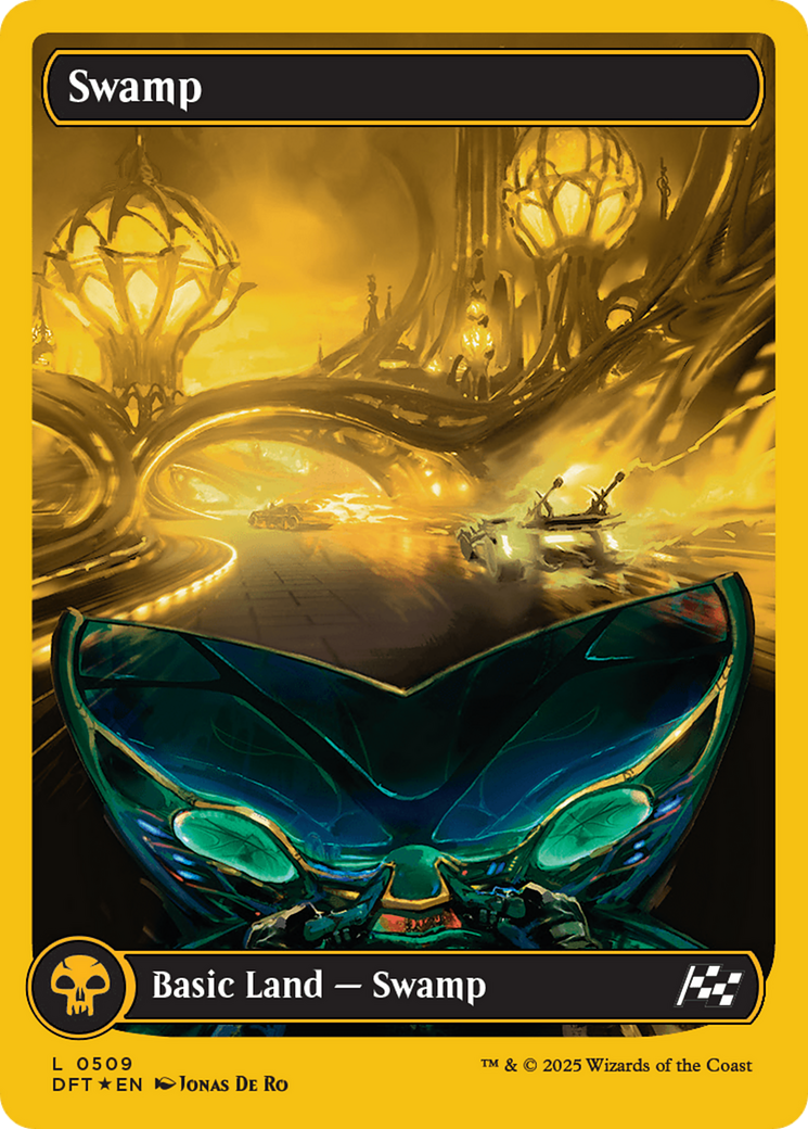 Swamp (0509) (First-Place Foil) [Aetherdrift] | Jomio and Rueliete's Cards and Comics