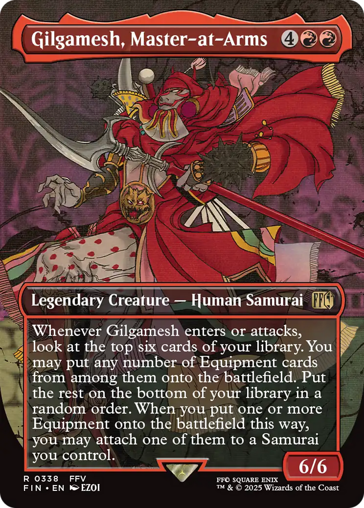 Gilgamesh, Master-at-Arms (Borderless) [FINAL FANTASY] | Jomio and Rueliete's Cards and Comics