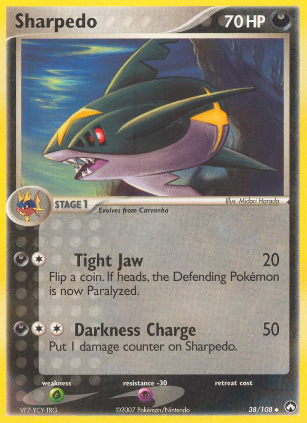 Sharpedo (38/108) [EX: Power Keepers] | Jomio and Rueliete's Cards and Comics