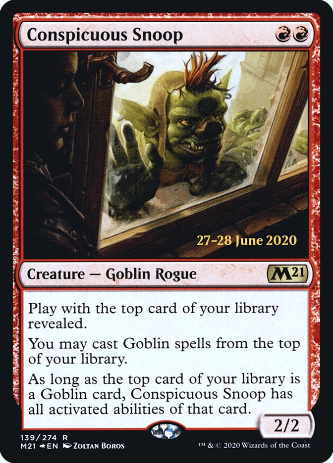 Conspicuous Snoop [Core Set 2021 Prerelease Promos] | Jomio and Rueliete's Cards and Comics