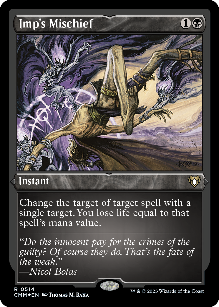 Imp's Mischief (Foil Etched) [Commander Masters] | Jomio and Rueliete's Cards and Comics