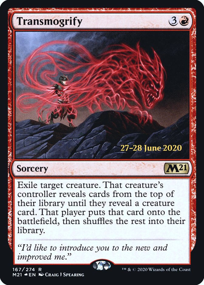 Transmogrify [Core Set 2021 Prerelease Promos] | Jomio and Rueliete's Cards and Comics