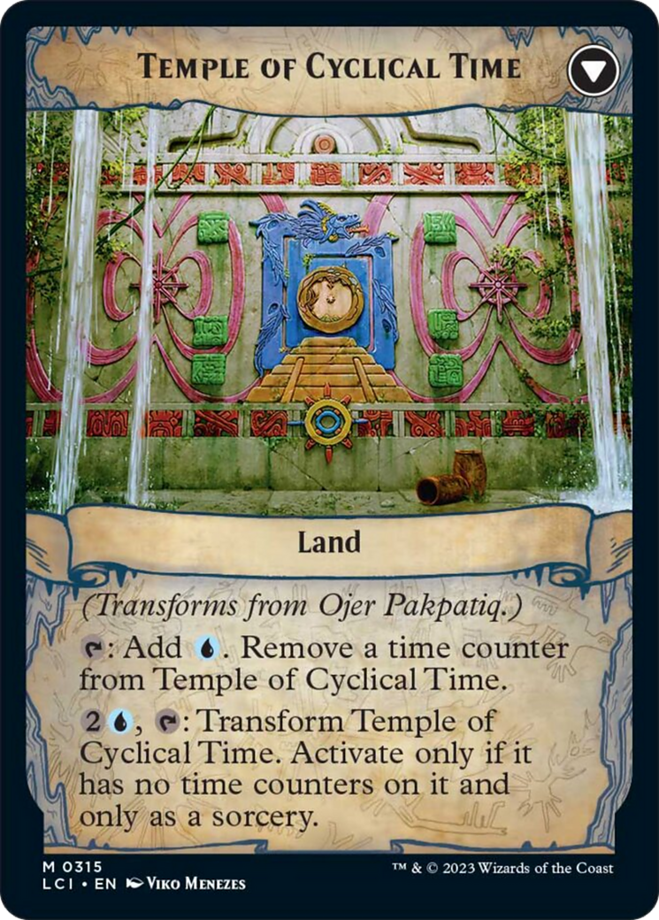 Ojer Pakpatiq, Deepest Epoch // Temple of Cyclical Time (Showcase) [The Lost Caverns of Ixalan] | Jomio and Rueliete's Cards and Comics