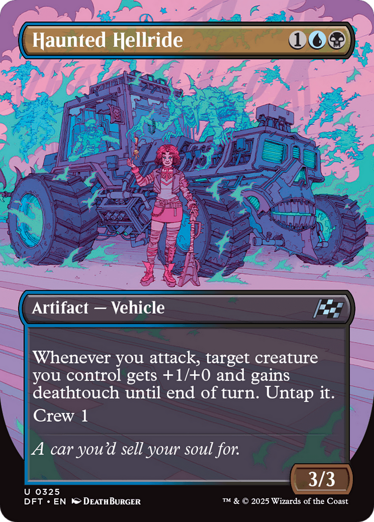 Haunted Hellride (Borderless) [Aetherdrift] | Jomio and Rueliete's Cards and Comics