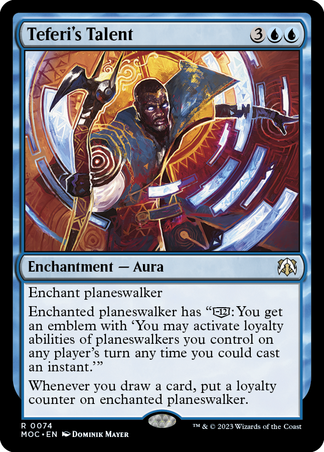 Teferi's Talent [March of the Machine Commander] | Jomio and Rueliete's Cards and Comics