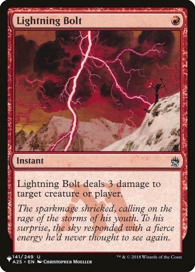 Lightning Bolt (141/249) [The List] | Jomio and Rueliete's Cards and Comics