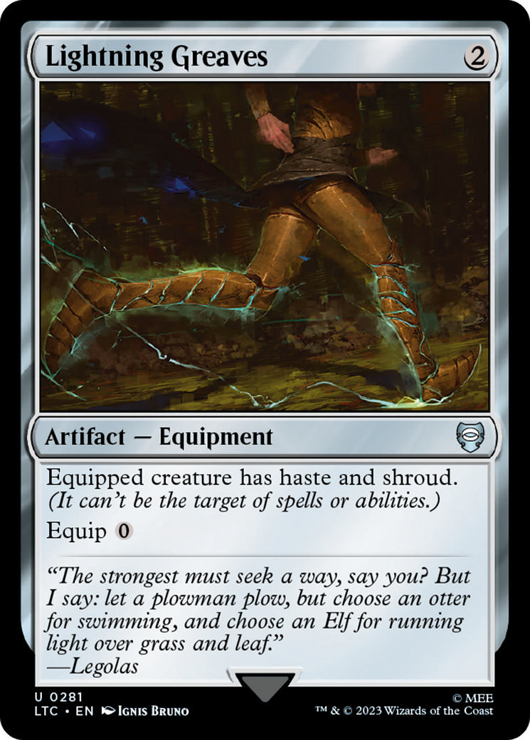 Lightning Greaves [The Lord of the Rings: Tales of Middle-Earth Commander] | Jomio and Rueliete's Cards and Comics