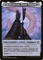 Wolf // Icingdeath, Frost Tongue Double-Sided Token [Dungeons & Dragons: Adventures in the Forgotten Realms Tokens] | Jomio and Rueliete's Cards and Comics