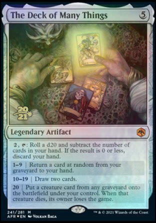 The Deck of Many Things [Dungeons & Dragons: Adventures in the Forgotten Realms Prerelease Promos] | Jomio and Rueliete's Cards and Comics
