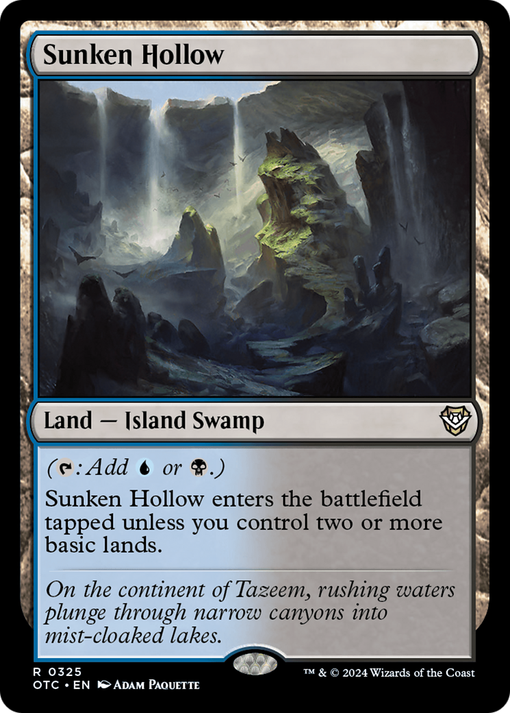 Sunken Hollow [Outlaws of Thunder Junction Commander] | Jomio and Rueliete's Cards and Comics