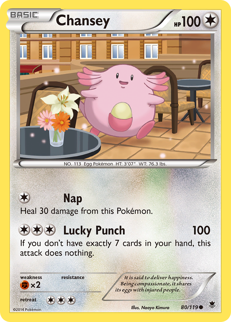 Chansey (80/119) [XY: Phantom Forces] | Jomio and Rueliete's Cards and Comics