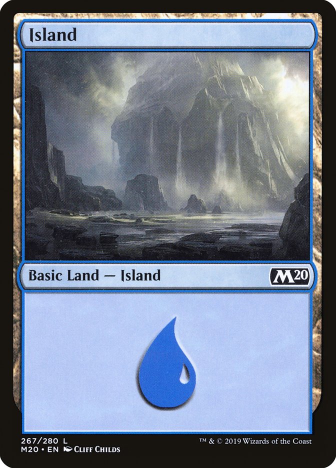 Island (267) [Core Set 2020] | Jomio and Rueliete's Cards and Comics