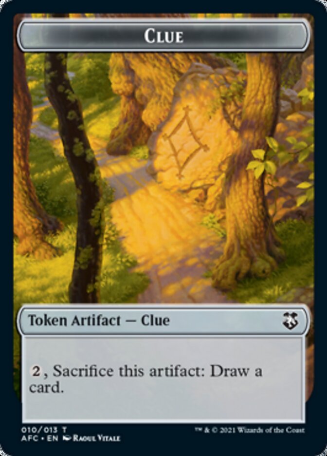Clue // Goblin Double-Sided Token [Dungeons & Dragons: Adventures in the Forgotten Realms Commander Tokens] | Jomio and Rueliete's Cards and Comics