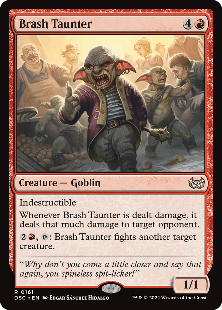 Brash Taunter [Duskmourn: House of Horror Commander] | Jomio and Rueliete's Cards and Comics