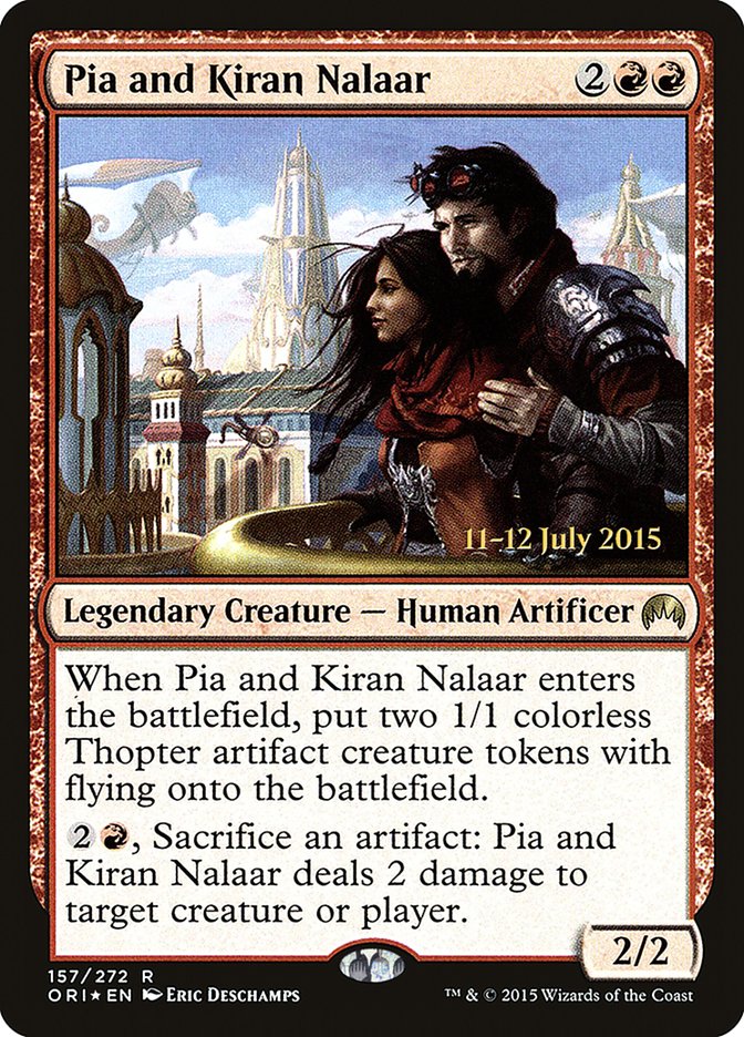 Pia and Kiran Nalaar [Magic Origins Prerelease Promos] | Jomio and Rueliete's Cards and Comics