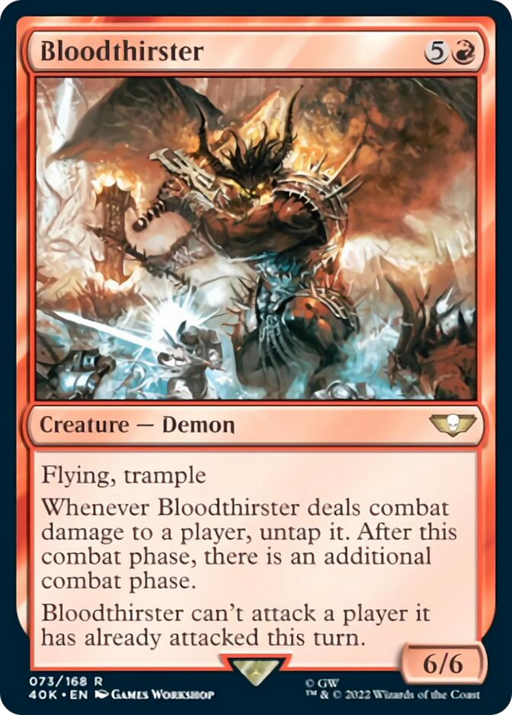Bloodthirster [Warhammer 40,000] | Jomio and Rueliete's Cards and Comics