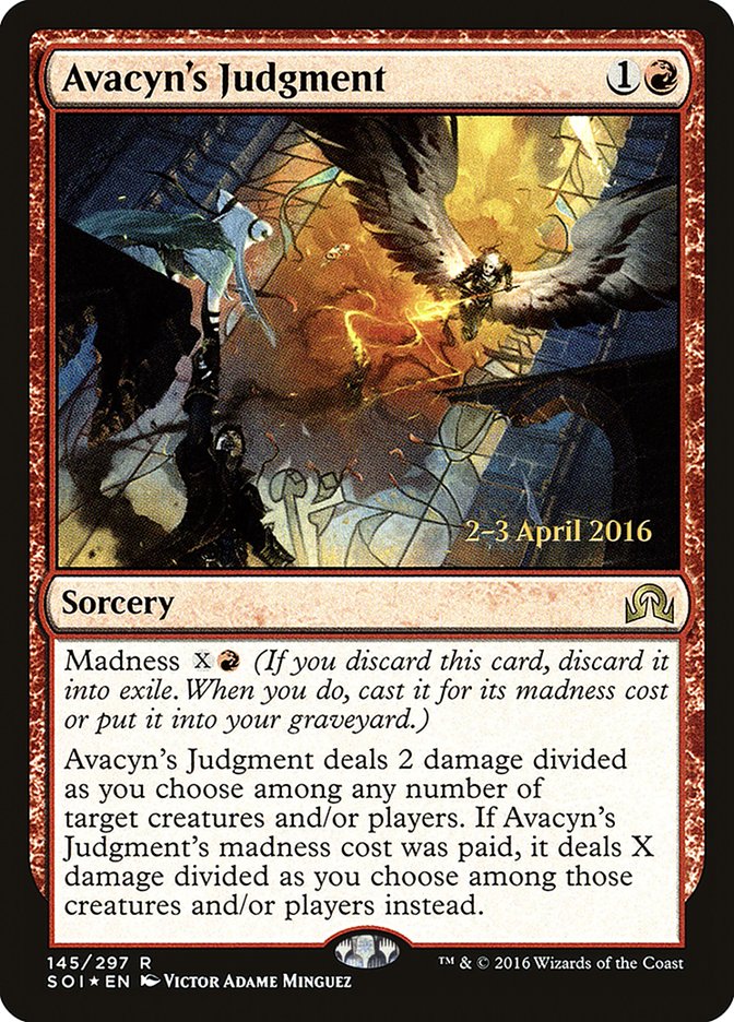 Avacyn's Judgment [Shadows over Innistrad Prerelease Promos] | Jomio and Rueliete's Cards and Comics