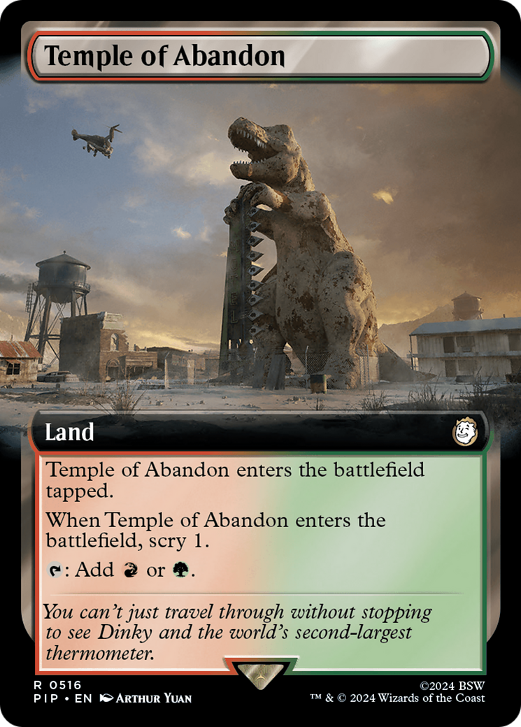 Temple of Abandon (Extended Art) [Fallout] | Jomio and Rueliete's Cards and Comics