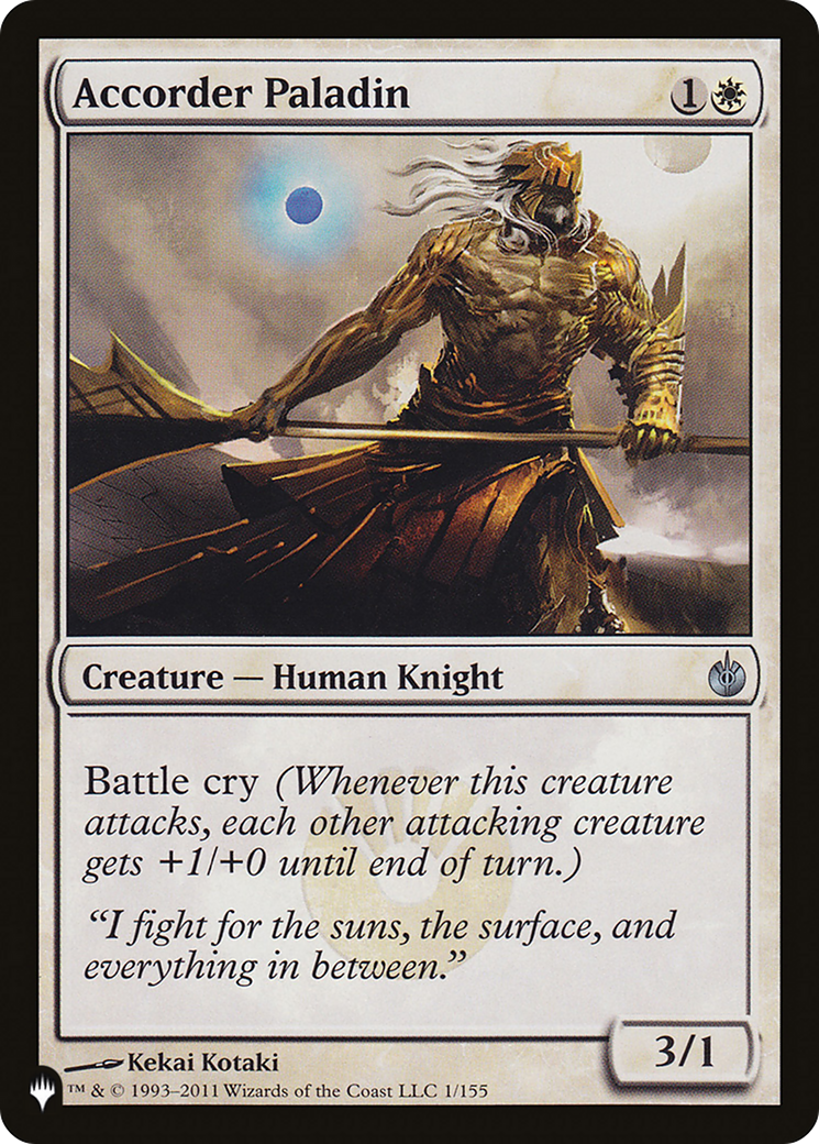 Accorder Paladin [The List] | Jomio and Rueliete's Cards and Comics
