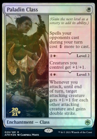 Paladin Class [Dungeons & Dragons: Adventures in the Forgotten Realms Prerelease Promos] | Jomio and Rueliete's Cards and Comics
