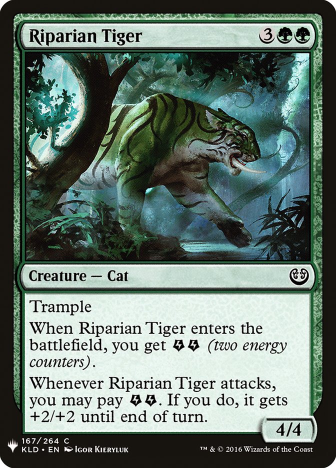 Riparian Tiger [Mystery Booster] | Jomio and Rueliete's Cards and Comics