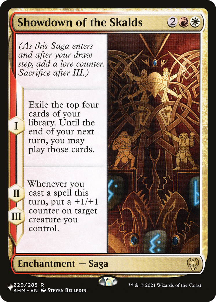 Showdown of the Skalds [The List] | Jomio and Rueliete's Cards and Comics