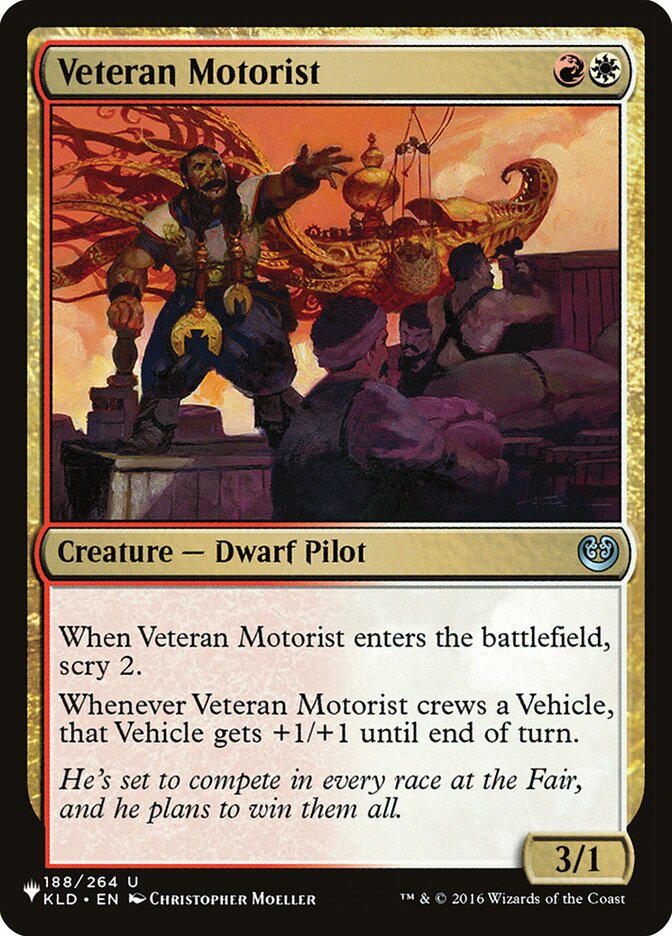 Veteran Motorist [The List] | Jomio and Rueliete's Cards and Comics