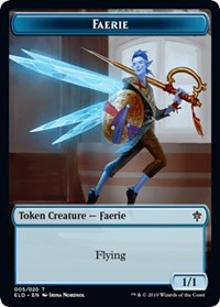 Faerie // Food (16) Double-Sided Token [Throne of Eldraine Tokens] | Jomio and Rueliete's Cards and Comics