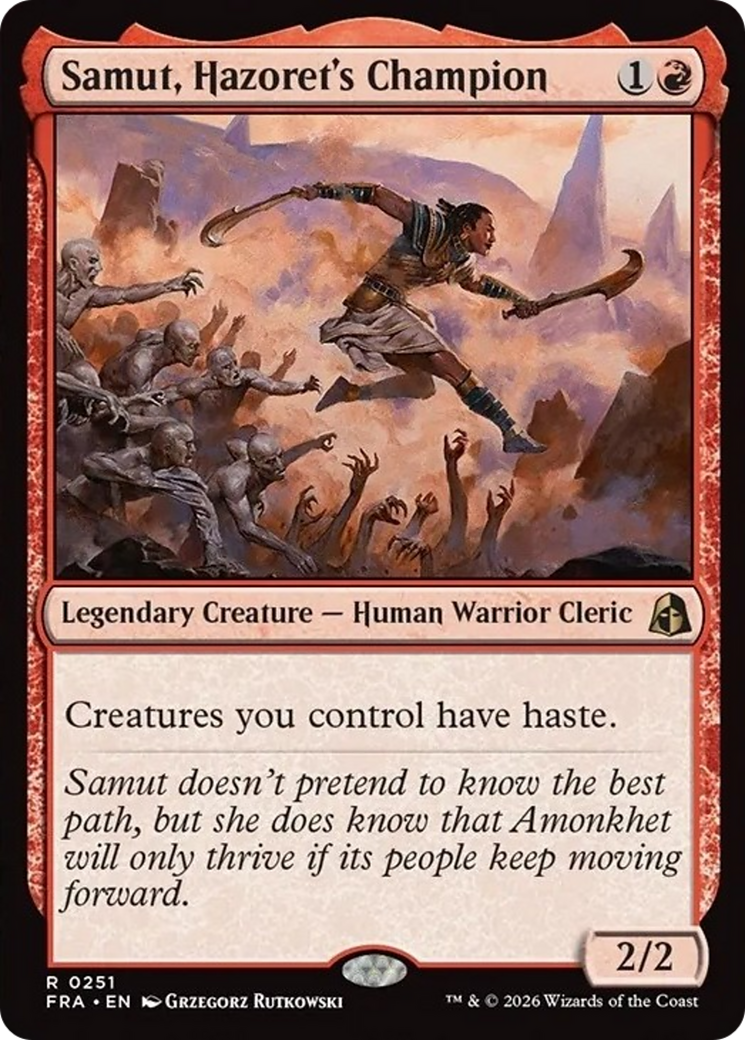 Samut, Hazoret's Champion [Reality Fracture] | Jomio and Rueliete's Cards and Comics