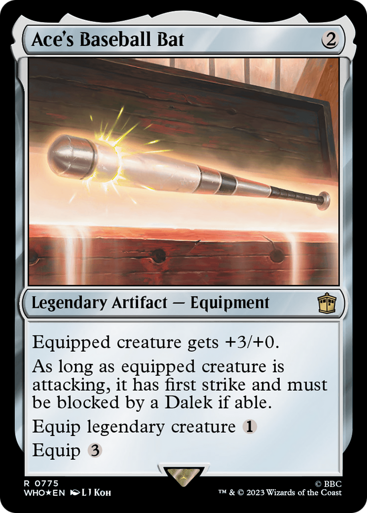 Ace's Baseball Bat (Surge Foil) [Doctor Who] | Jomio and Rueliete's Cards and Comics