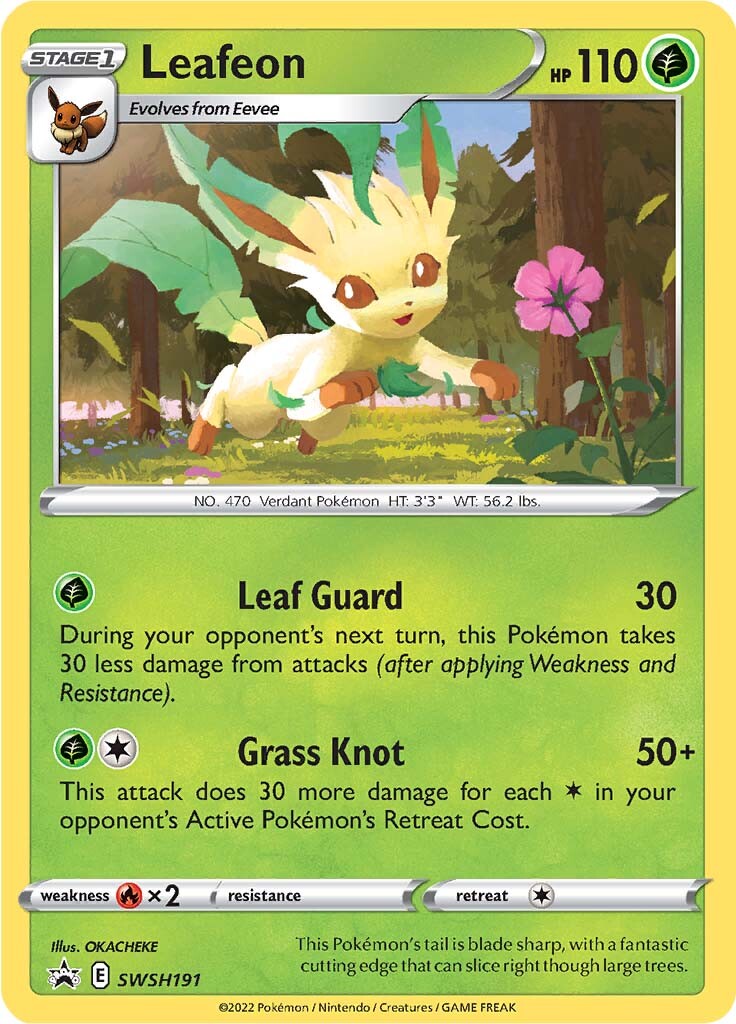 Leafeon (SWSH191) [Sword & Shield: Black Star Promos] | Jomio and Rueliete's Cards and Comics