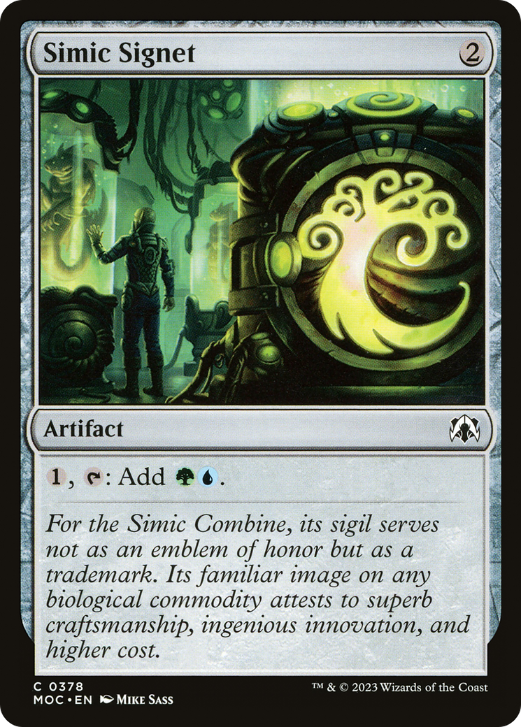 Simic Signet [March of the Machine Commander] | Jomio and Rueliete's Cards and Comics
