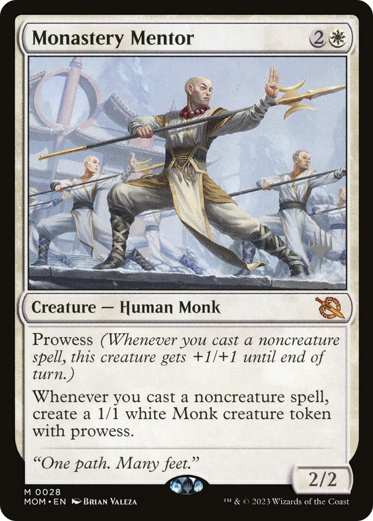 Monastery Mentor (Promo Pack) [March of the Machine Promos] | Jomio and Rueliete's Cards and Comics