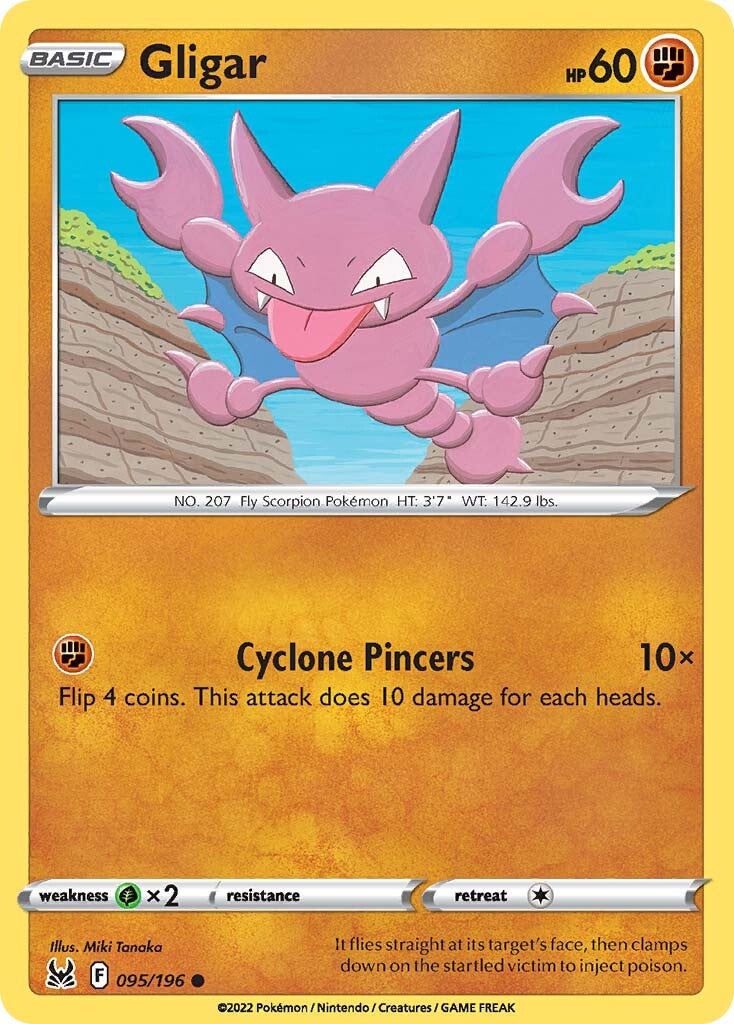 Gligar (095/196) [Sword & Shield: Lost Origin] | Jomio and Rueliete's Cards and Comics