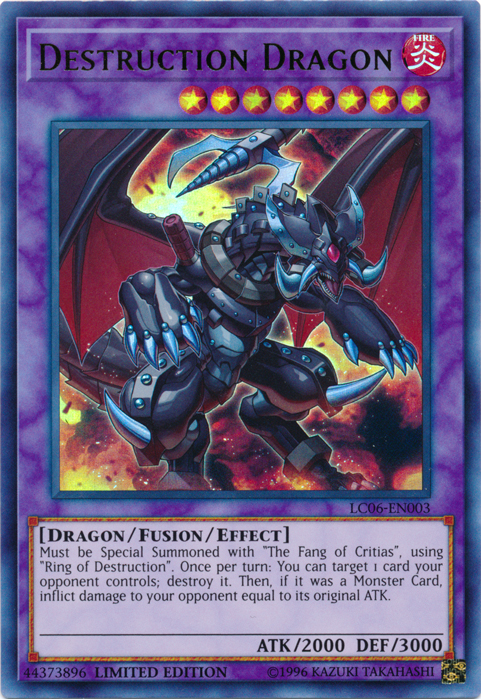 Destruction Dragon - LC06-EN003 [LC06-EN003] Ultra Rare | Jomio and Rueliete's Cards and Comics