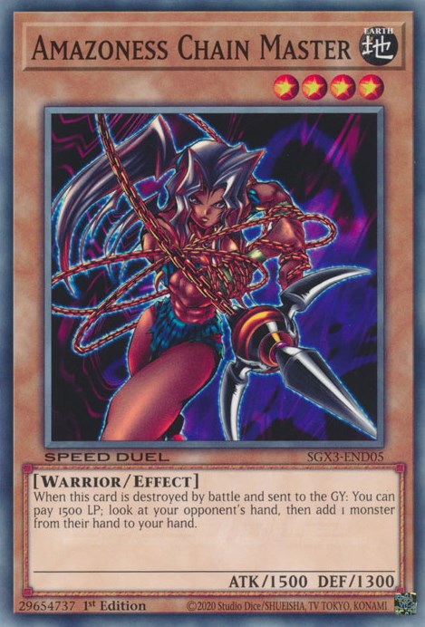 Amazoness Chain Master [SGX3-END05] Common | Jomio and Rueliete's Cards and Comics