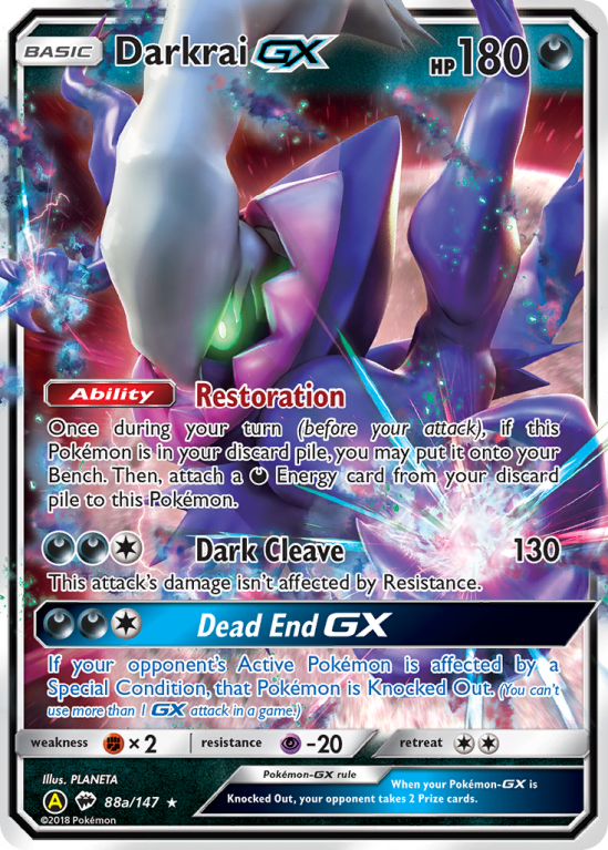 Darkrai GX (88a/147) [Alternate Art Promos] | Jomio and Rueliete's Cards and Comics