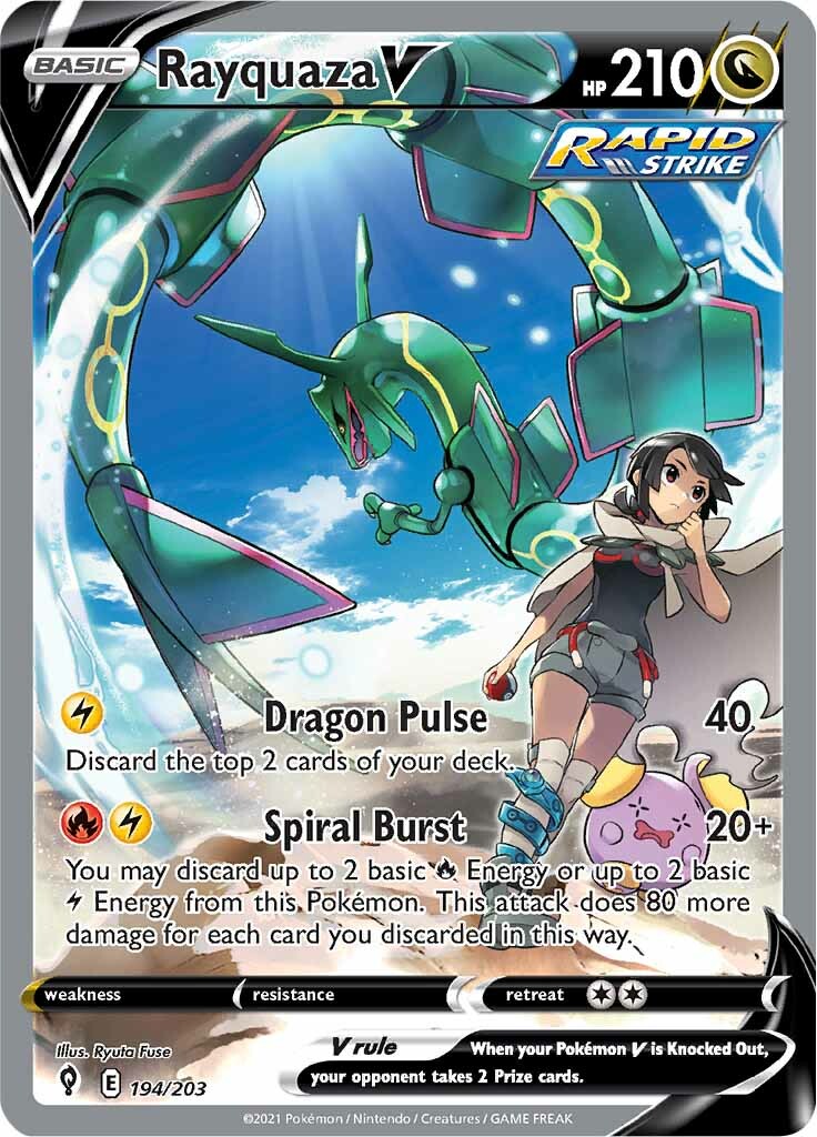 Rayquaza V (194/203) [Sword & Shield: Evolving Skies] | Jomio and Rueliete's Cards and Comics