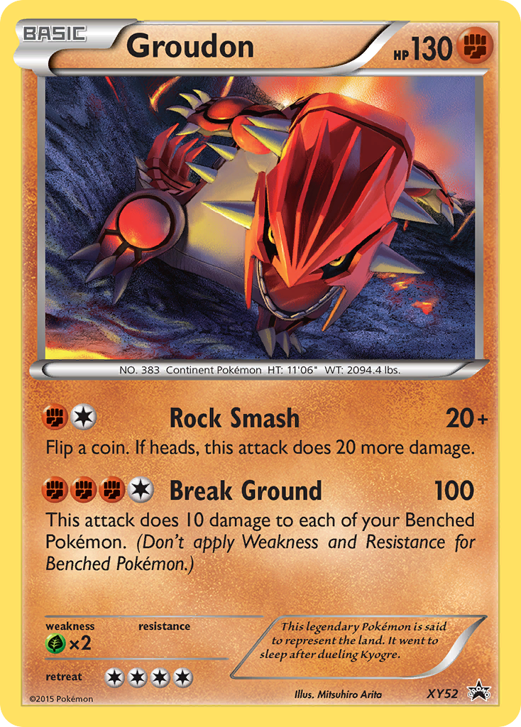 Groudon (XY52) [XY: Black Star Promos] | Jomio and Rueliete's Cards and Comics