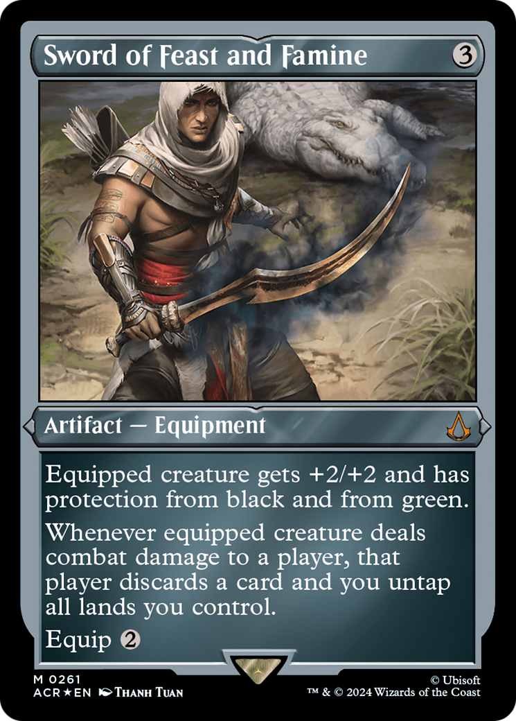 Sword of Feast and Famine (Foil Etched) [Assassin's Creed] | Jomio and Rueliete's Cards and Comics