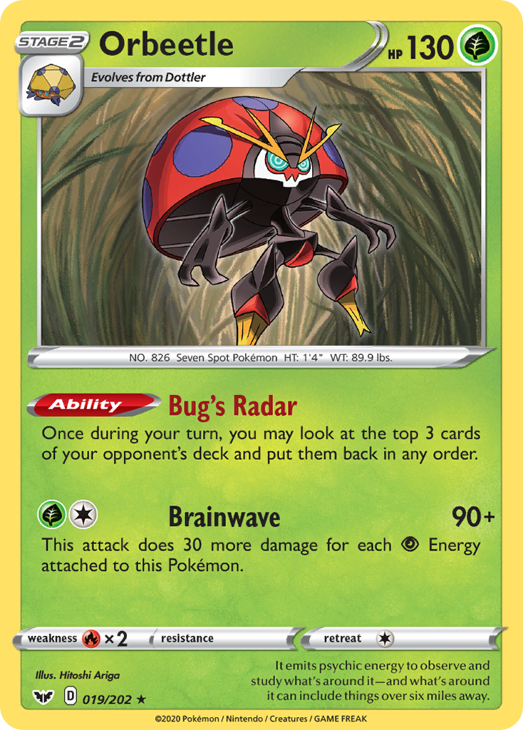 Orbeetle (019/202) [Sword & Shield: Base Set] | Jomio and Rueliete's Cards and Comics