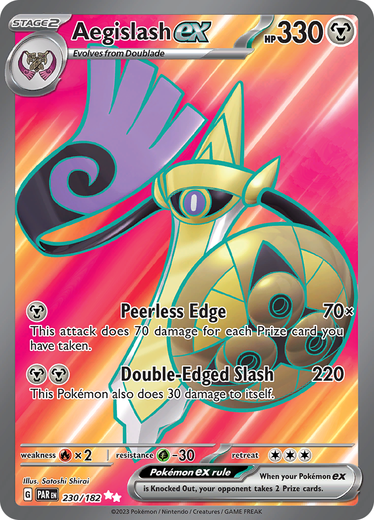 Aegislash ex (230/182) [Scarlet & Violet: Paradox Rift] | Jomio and Rueliete's Cards and Comics