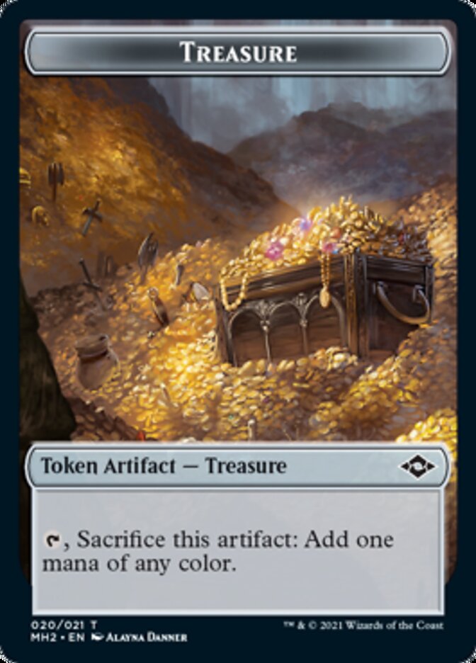 Bird // Treasure (20) Double-Sided Token [Modern Horizons 2 Tokens] | Jomio and Rueliete's Cards and Comics