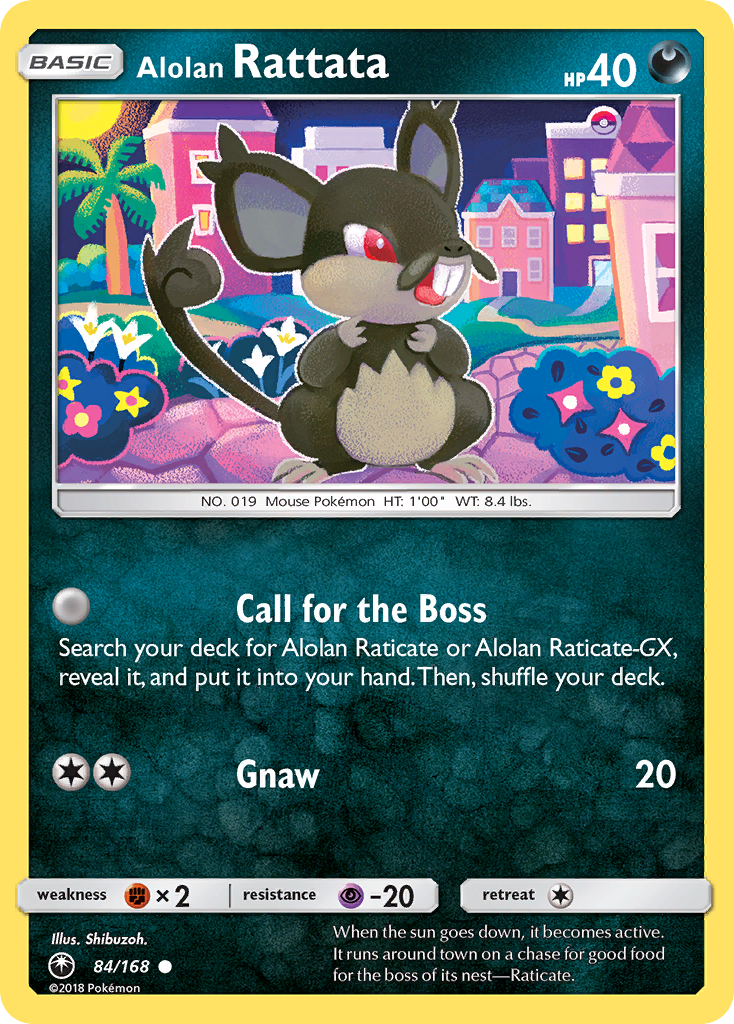 Alolan Rattata (84/168) [Sun & Moon: Celestial Storm] | Jomio and Rueliete's Cards and Comics