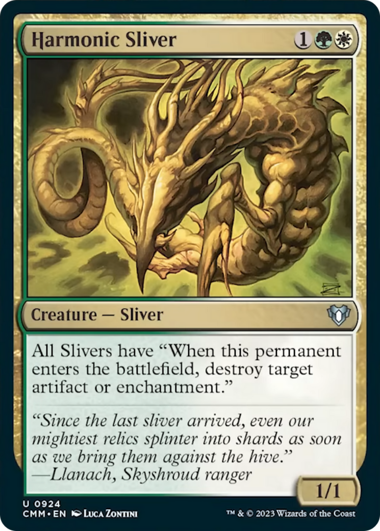 Harmonic Sliver [Commander Masters] | Jomio and Rueliete's Cards and Comics